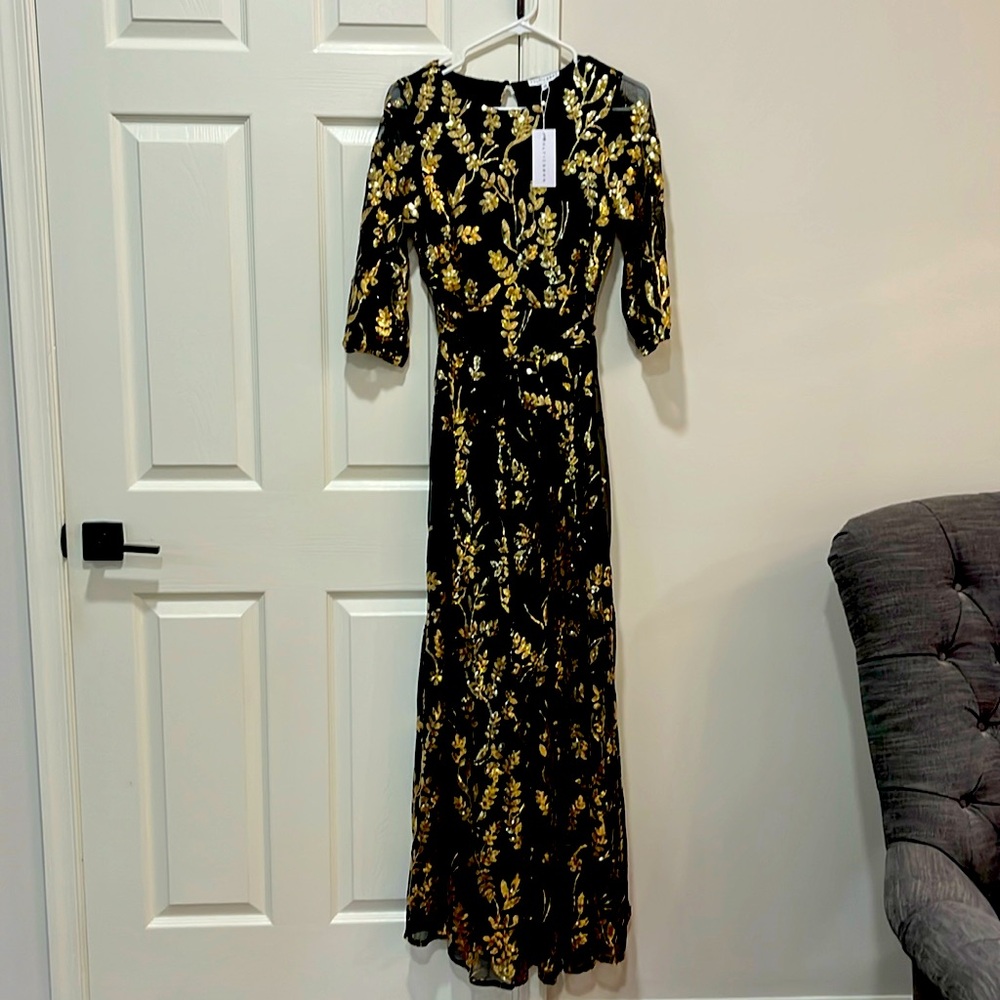Baltic Born Destiny Sequin Maxi Dress XS NWT